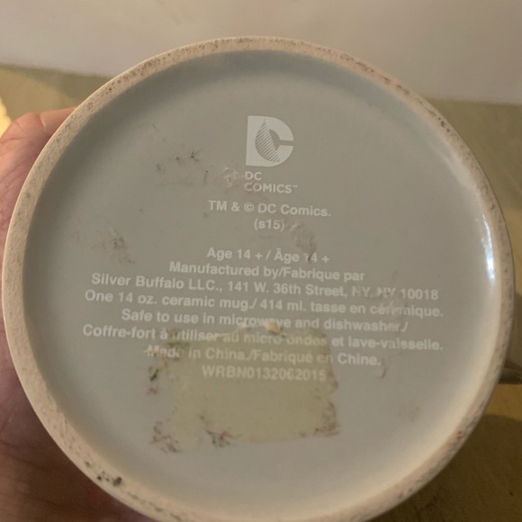 VINTAGE DC Comics BATMAN LOGO COFFEE MUG CUP 12 oz - Picture 3 of 3